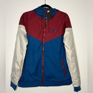 Men's Nike Windrunner Jacket (Wine & teal green)